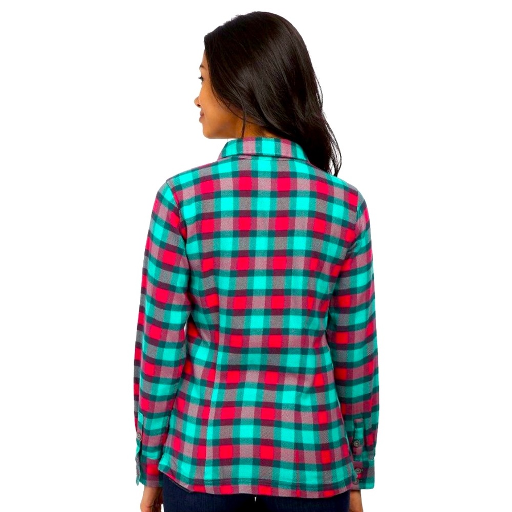 Patagonia Women’s Long Sleeve Midweight Fjord Organic Cotton Flannel - Sz 14 EUC